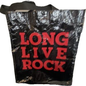 ROCK AND ROLL HALL OF FAME & MUSEUM, Long Live Rock Reusable Bag/Tote 16"x14"x7"